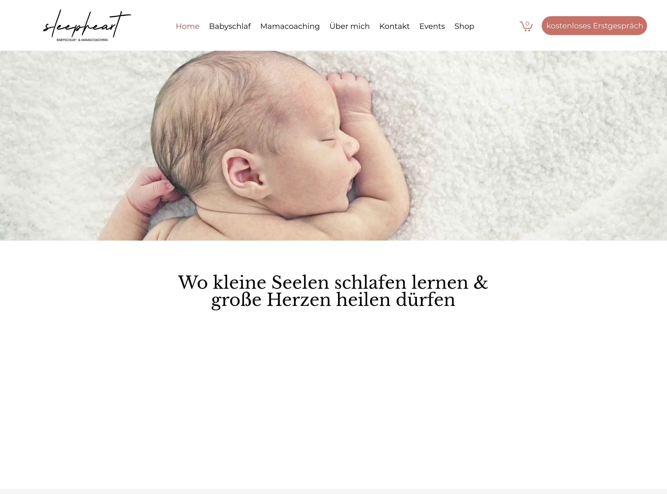 Website-Vorschau: sleepheart — Babyschlafspezialistin